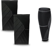 Calze di compressione premium - calze per il recupero sportivo - rilassanti - leggeri - tessuto antiscivolo - nero - M (1 coppia) - calze di compressione