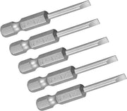 Set di Bit per Serraggio a Batteria - 5 Delicati - Con Piattaforma Magnetica - Per Utilizzo con Strumenti Pneumatici o a Batteria - In Acciaio S2 di Alta Qualità