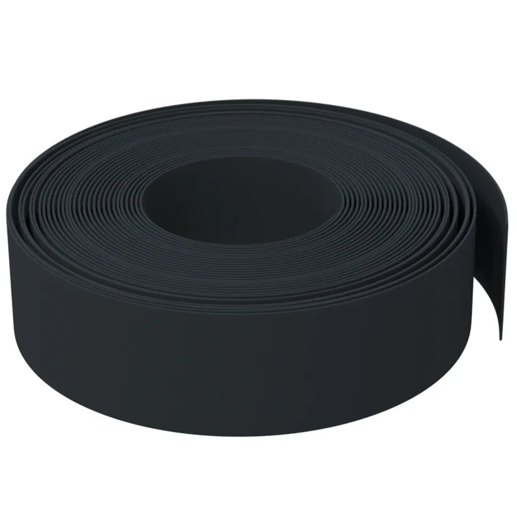 Bordature da Giardino 3 pz Nere 10 m 15 cm in Polietilene 3155445