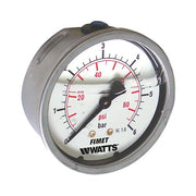 MANOMETRO A BAGNO DI GLICERINA MG3A- INOX 63- 6 bar- WATTS- pezzi 1