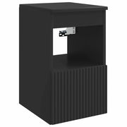 Mobile da Bagno Nero 30 x 41 x 50 cm Legno ingegnerizzato
