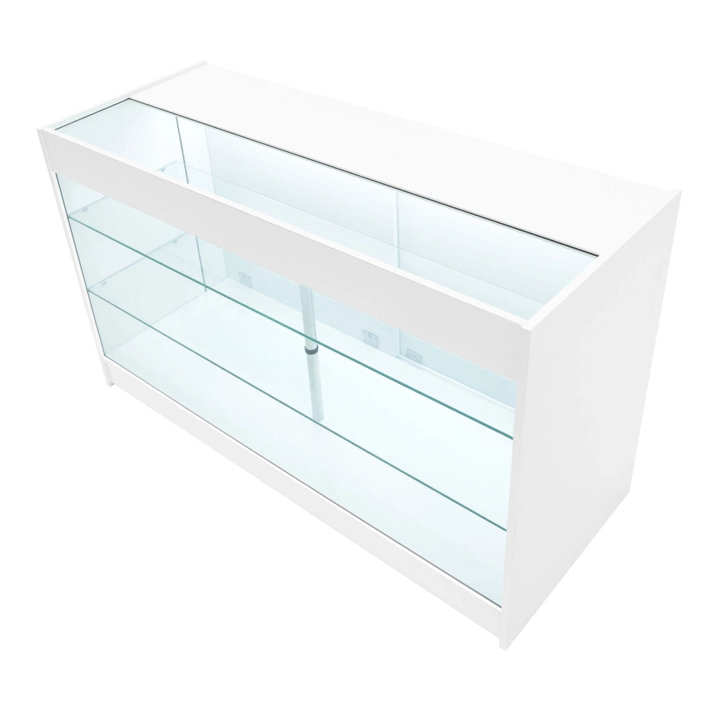 Set Banconi Bianco Vega LED K1500 C1500 CM60 TB60 con Serratura e Vetrina