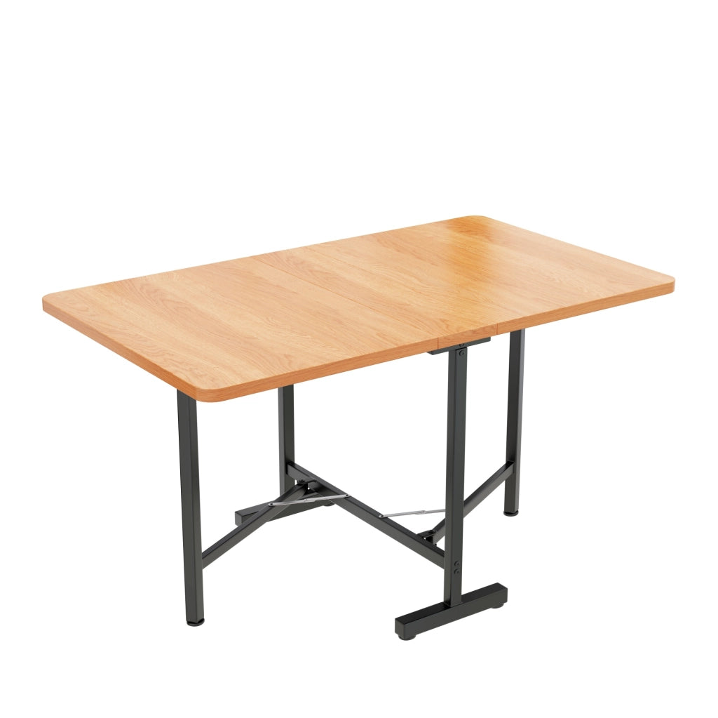 Tavolo da pranzo allungabile e pieghevole; MDF; colore rovere bianco americano