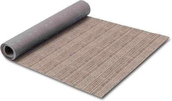 Tappeto da cucina - Tappeto di passaggio - Decorazione da cucina - Non scivolo gomma - 52 x 200 cm - Beige Melange