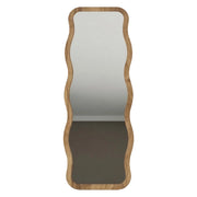 Bissone, Specchio Forma Rettangolare, 50x160h cm Marrone Rovere Scuro