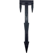 PICCHETTO CHIODO BLOCCA TELO STARS - PA NERO DENTATO MM 45X25 H.CM 16,5 CF=PZ 100- 1 confezioni