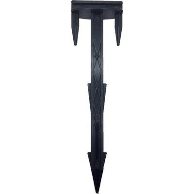 PICCHETTO CHIODO BLOCCA TELO STARS - PA NERO DENTATO MM 45X25 H.CM 16,5 CF=PZ 100- 1 confezioni