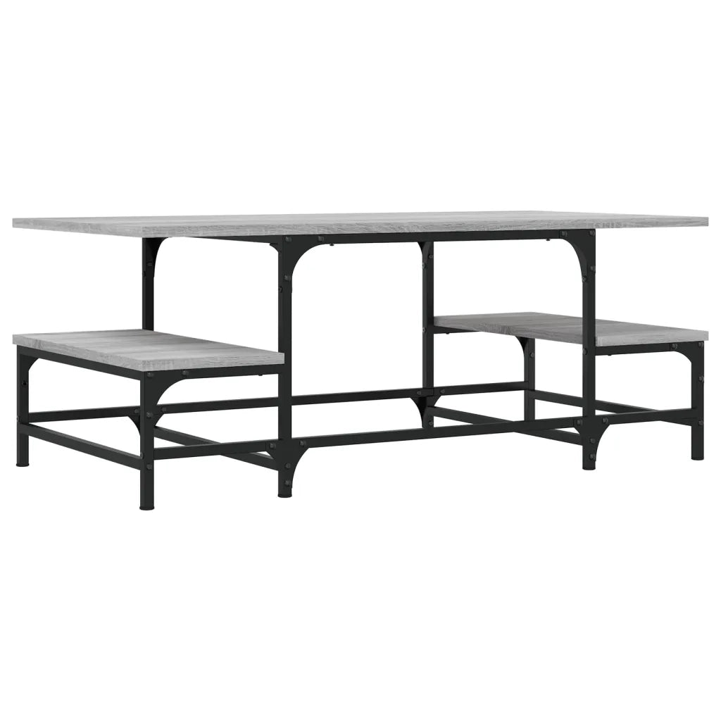 Tavolino Salotto-Tavolino da soggiorno-Tavolo Grigio Sonoma 100x50,5x40 cm Legno Multistrato
