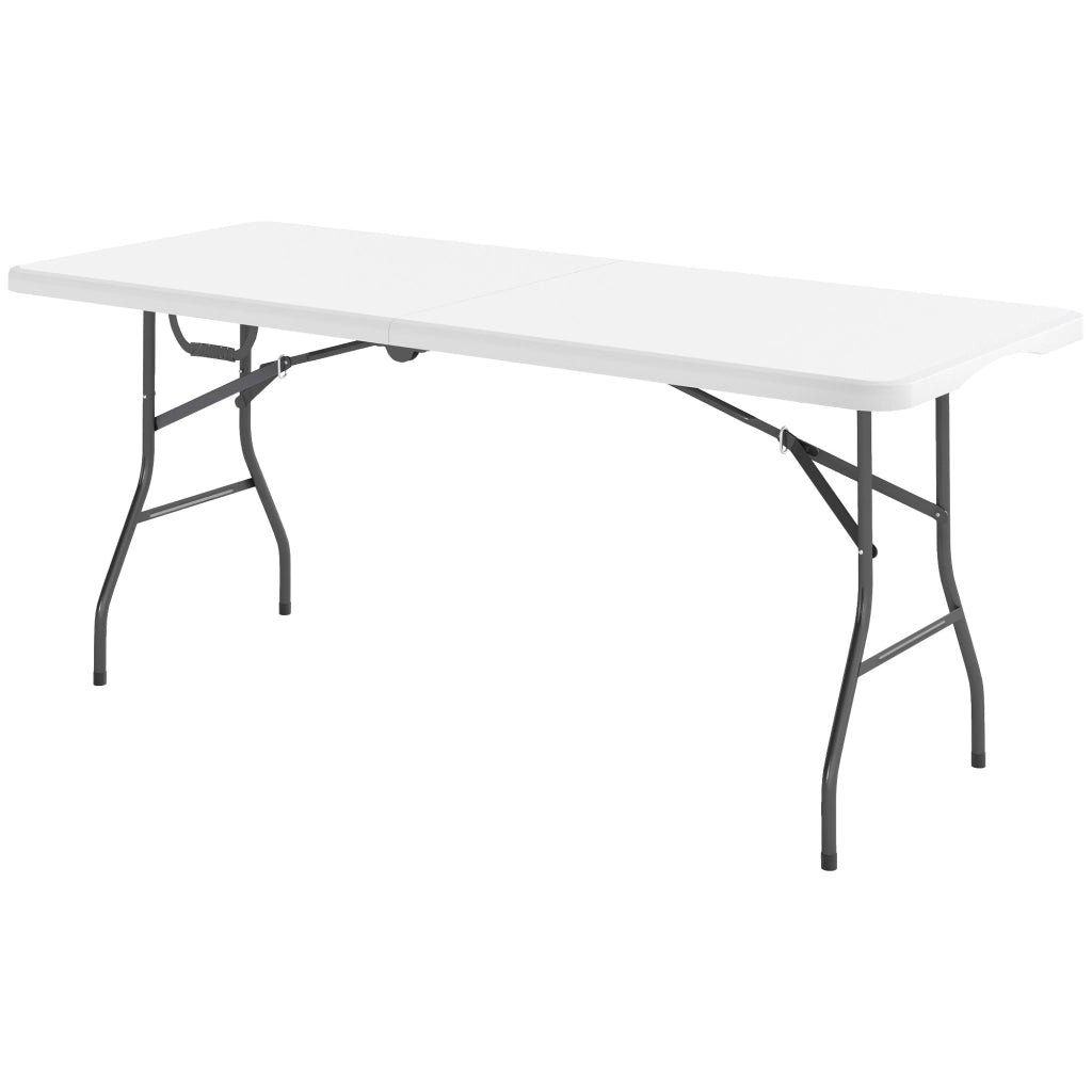Tavolo pieghevole ¨C zephmum ¨C bianco, metallo, 70x70x70
