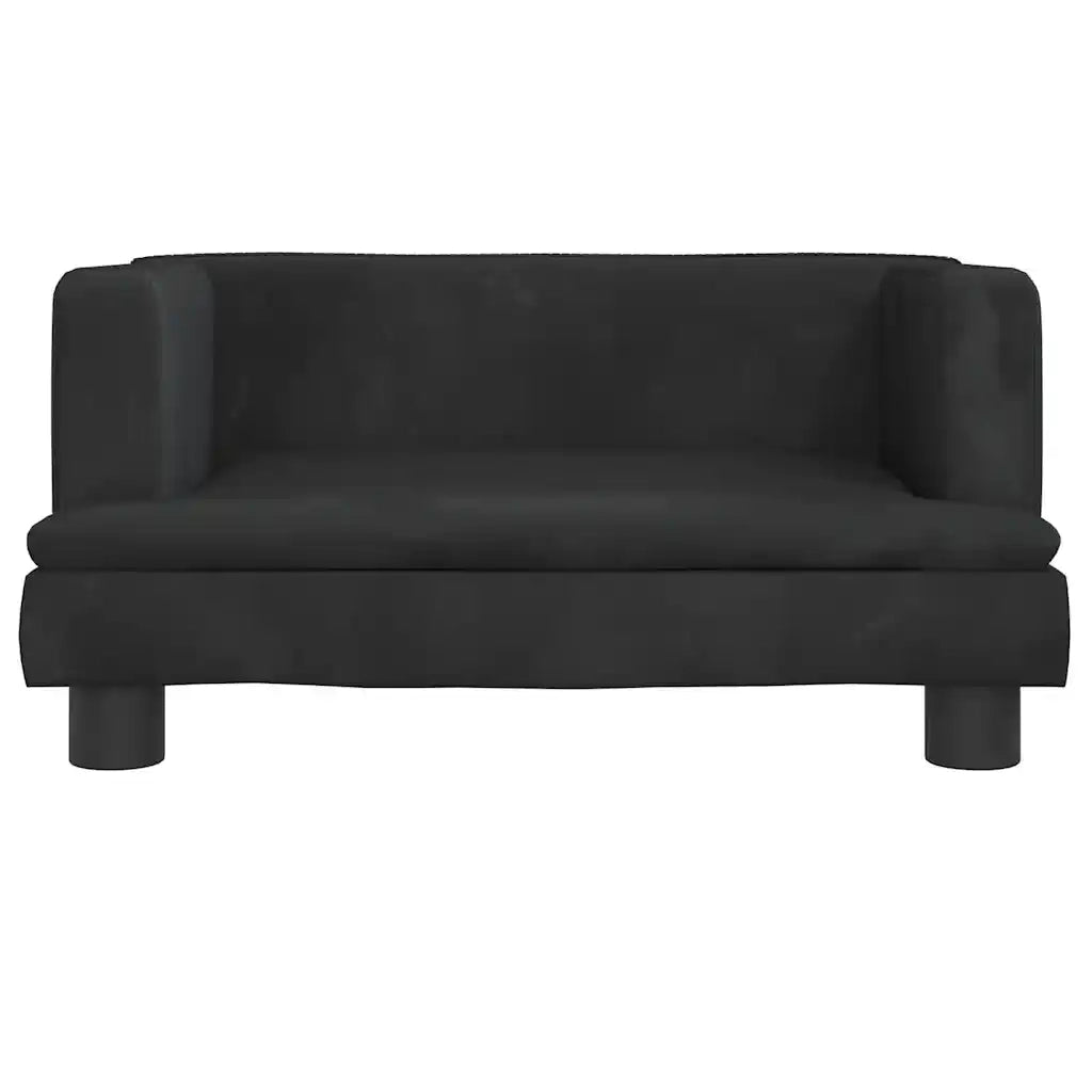 Lettino per Cani Nero 60x40x30 cm in Velluto 171910