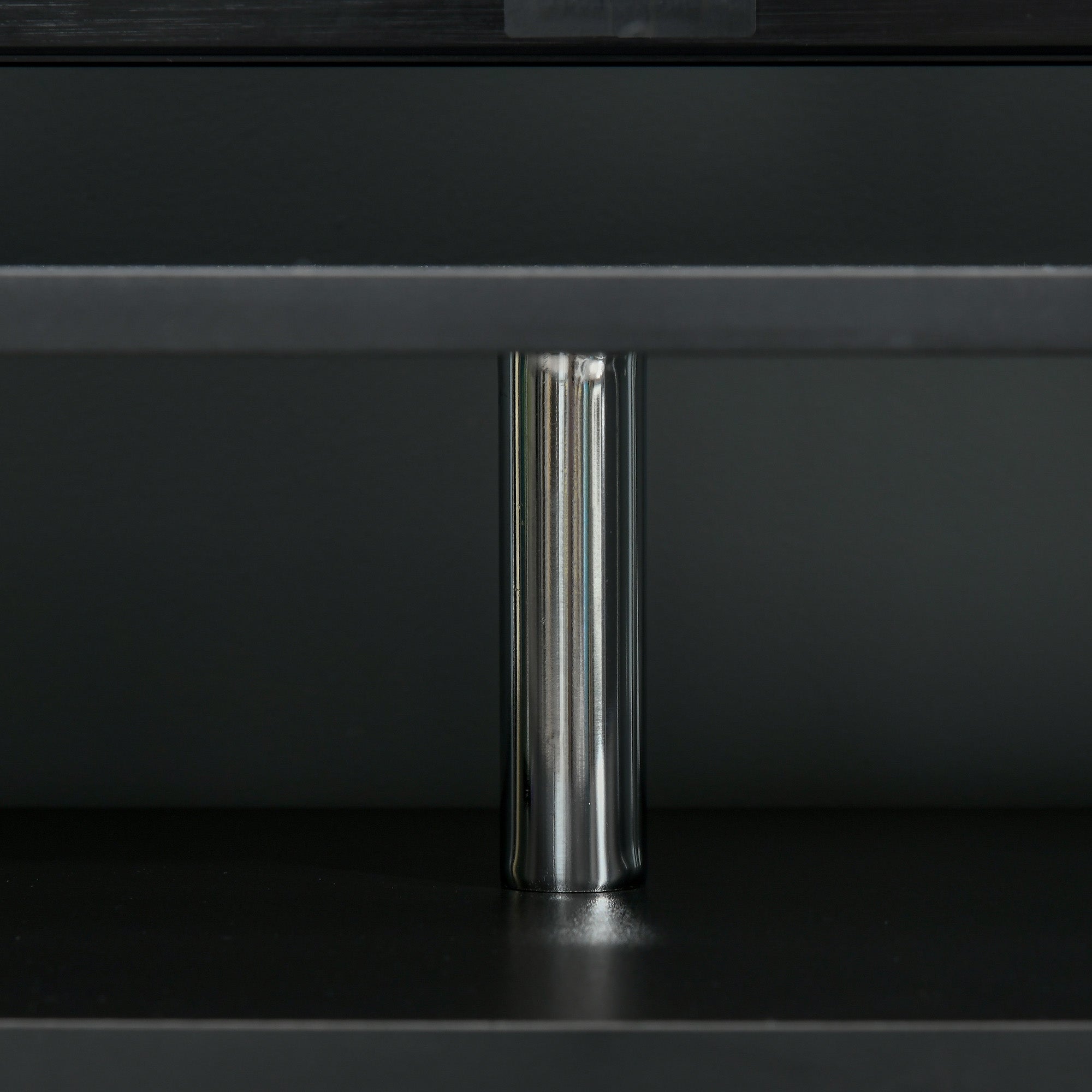 Mobile TV 105x40x55 cm per TV fino a 45 Nero e Marrone