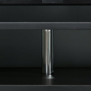 Mobile TV 105x40x55 cm per TV fino a 45 Nero e Marrone