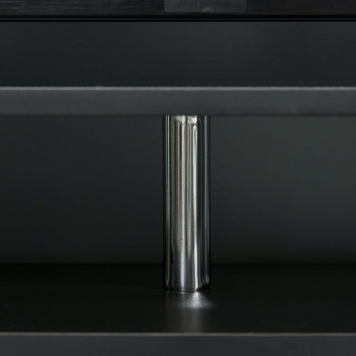 Mobile TV 105x40x55 cm per TV fino a 45 Nero e Marrone