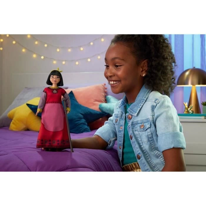 Bambola fashion Disney - MATTEL - D-XIN DOLL - Vestito rosso - 7 punti di articolazione