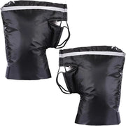 Manubrio per bicicletta/scooter, guanti caldi, impermeabili e resistenti al vento, guanti universali per moto invernali con strisce riflettenti e imbottitura di fleece