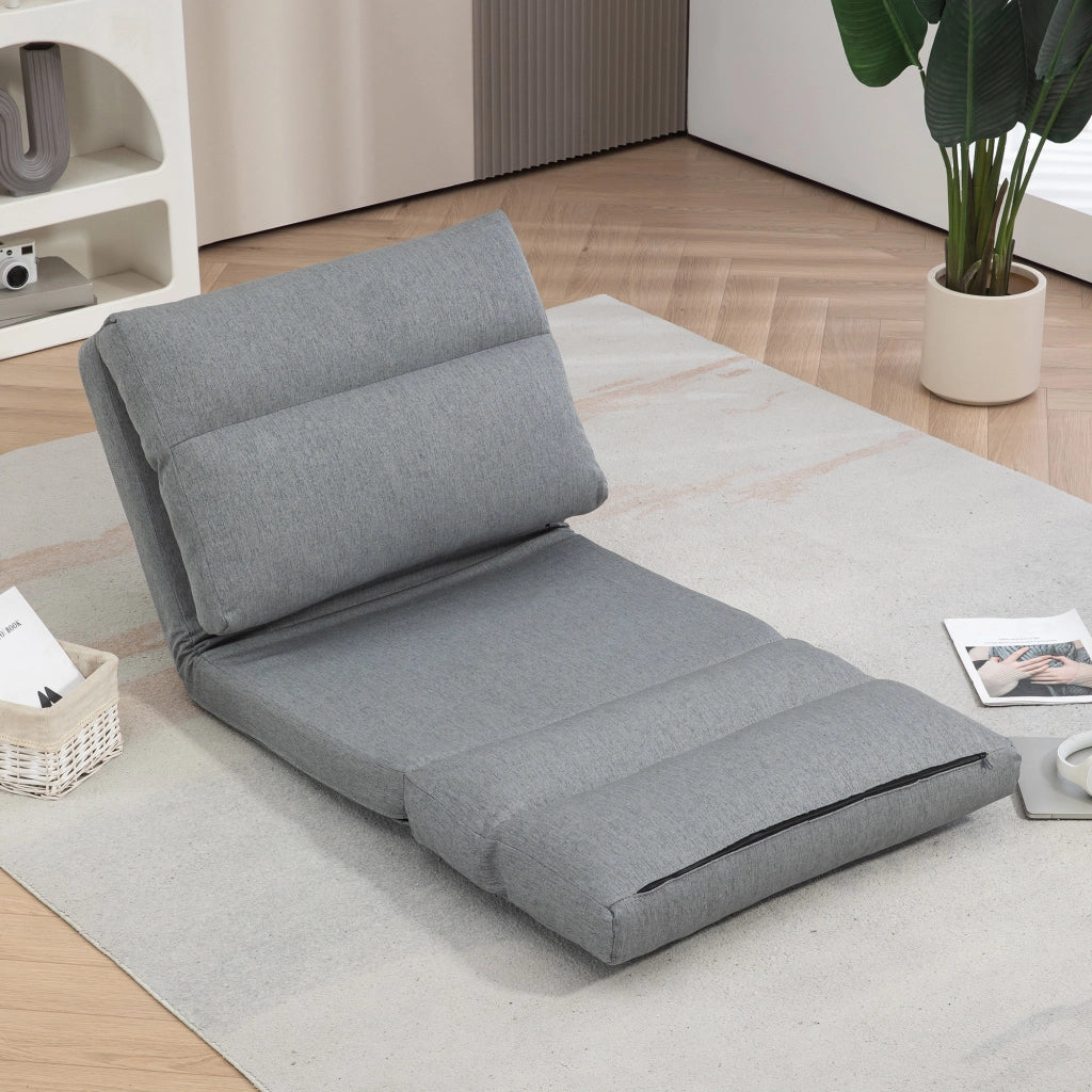 Letto imbottito reclinabile 90¡ã-180¡ã ¨C zephmum ¨C grigio 70x72x56 cm