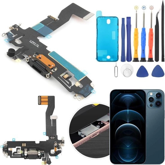 Adattatore Dock per iPhone 12/12 Pro - caricabatteria con cavo flessibile - USB type C - sostituzione - spedizione rapida.