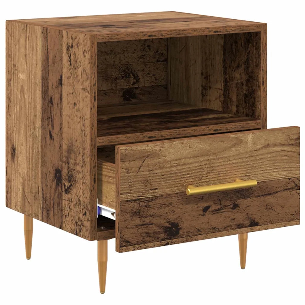 Comodino-Tavolino da notte Marrone 40 x 35 x 47,5 cm Legno multistrato 434136
