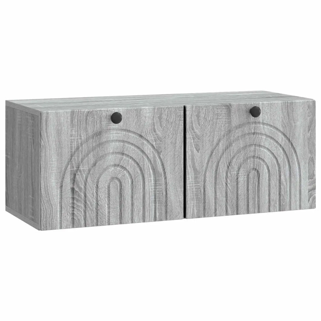 Mobile Porta TV da Muro Grigio Sonoma 78,5 x 31 x 30 cm 898211