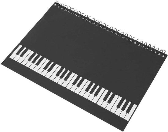 Papier per musica - Blocchi di scrittura per musica con righe per note, 50 pagine, carta bianca