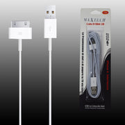 Trade Shop - Cavo Lightning Apple Iphone 4 Da 30 Pin A Usb 5v-1500ma 2.5mt Maxtech F-ip005 -