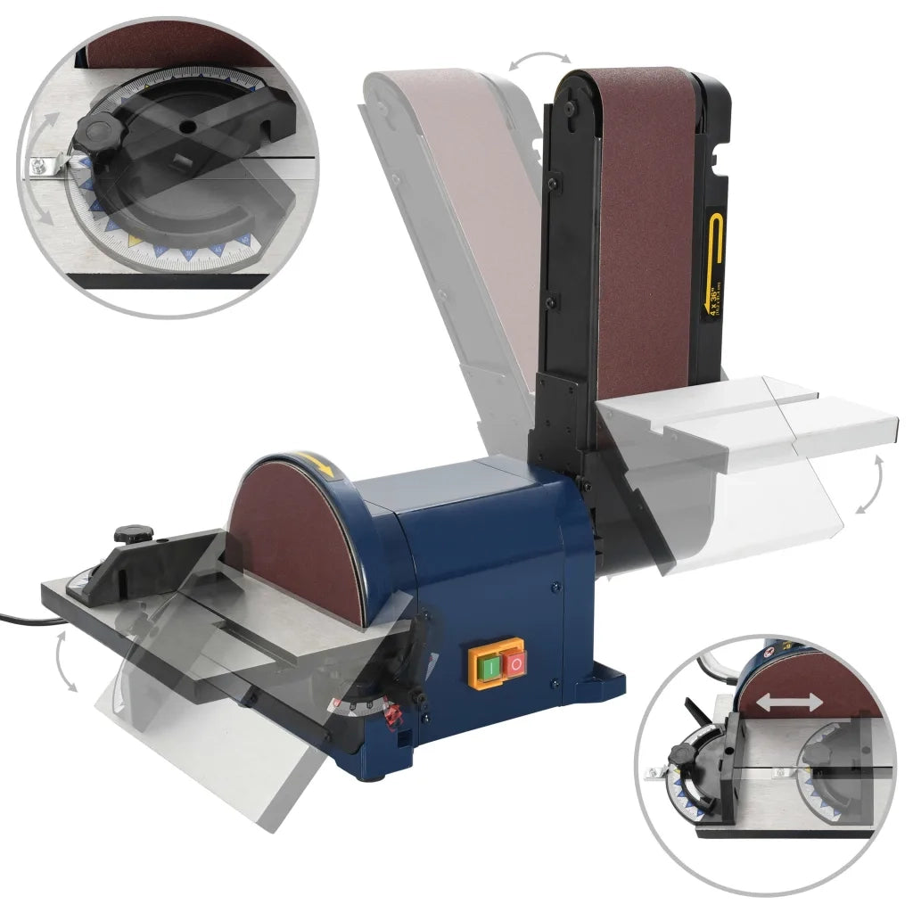 Levigatrice a Nastro e a Disco Elettrica 500 W 200 mm 144832