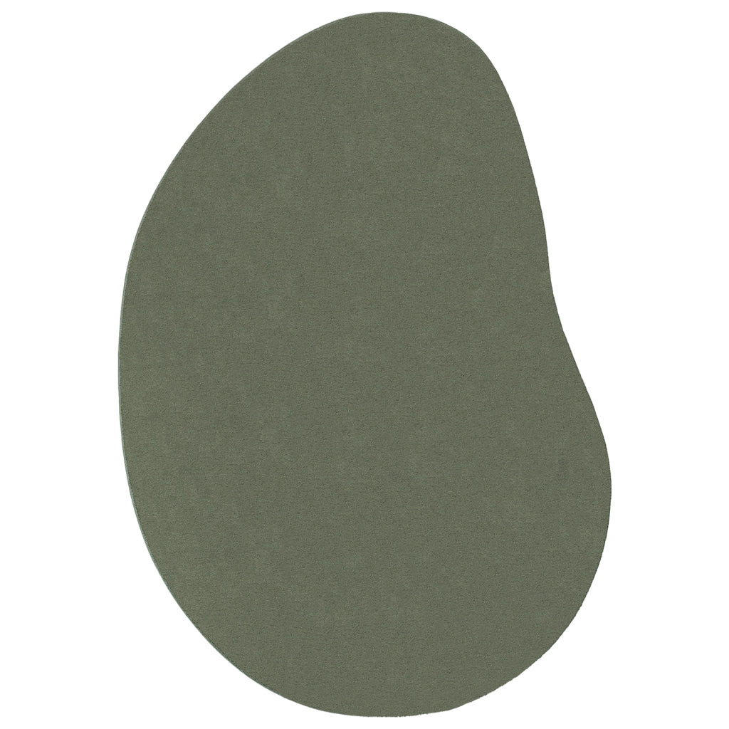 Tappeto Verde Foresta 100x200 cm Poliestere Antiscivolo