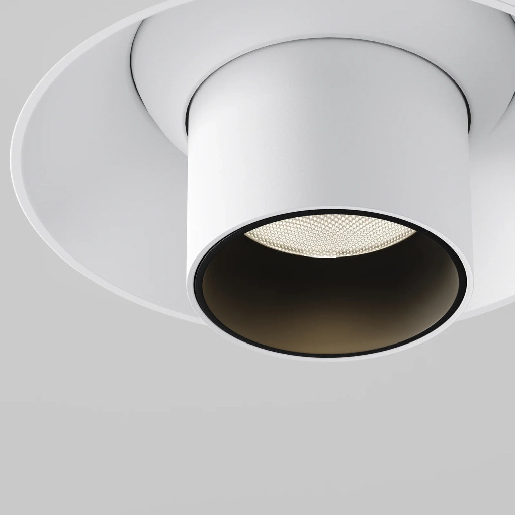 Maytoni Lampada Da Incasso Focus T 1 Luce LED Integrato Bianco Alluminio