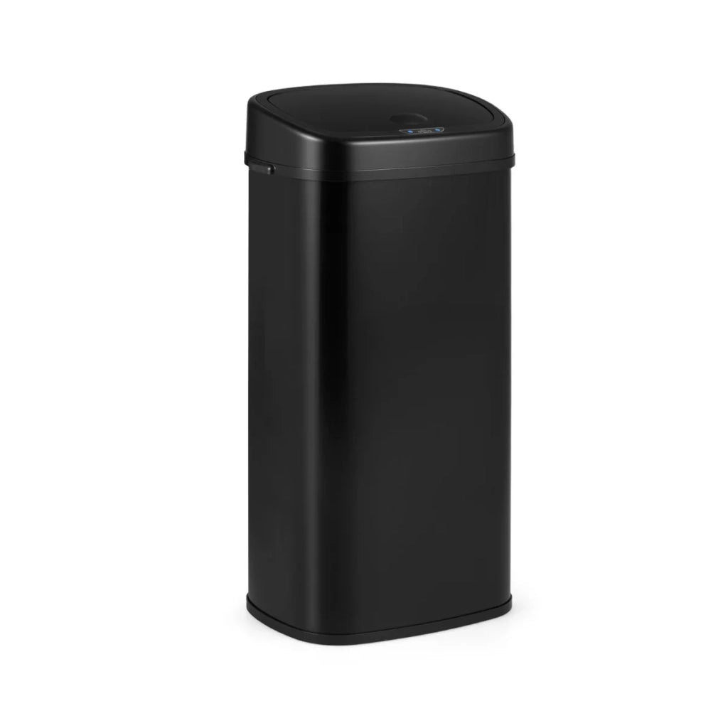 Cestino automatico a doppio scomparto 40 x 30 x 78 cm facile da separare sensore a infrarossi design moderno in metallo nero 20_0018739