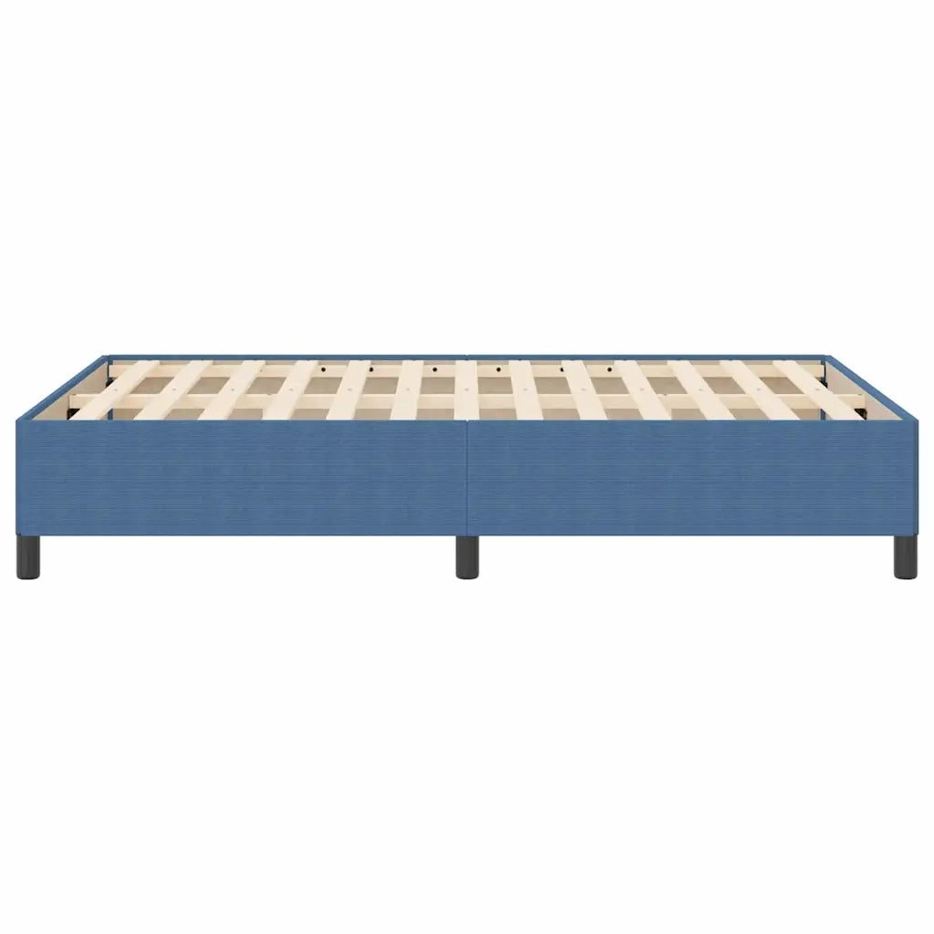 Letto a molle Blu 140 x 200 cm Tessuto in Cords 42006975
