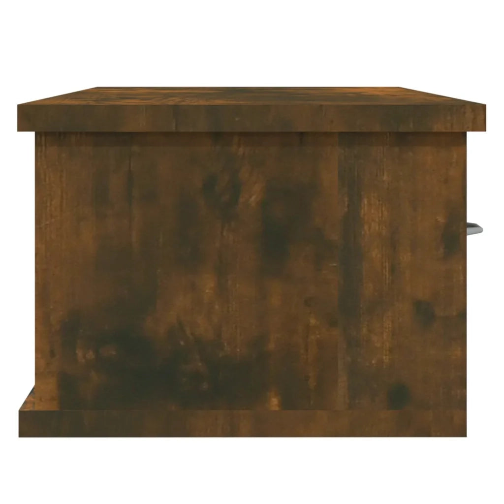 Mobile a Parete Rovere Fumo 88x26x18,5 cm in Legno Multistrato 815081