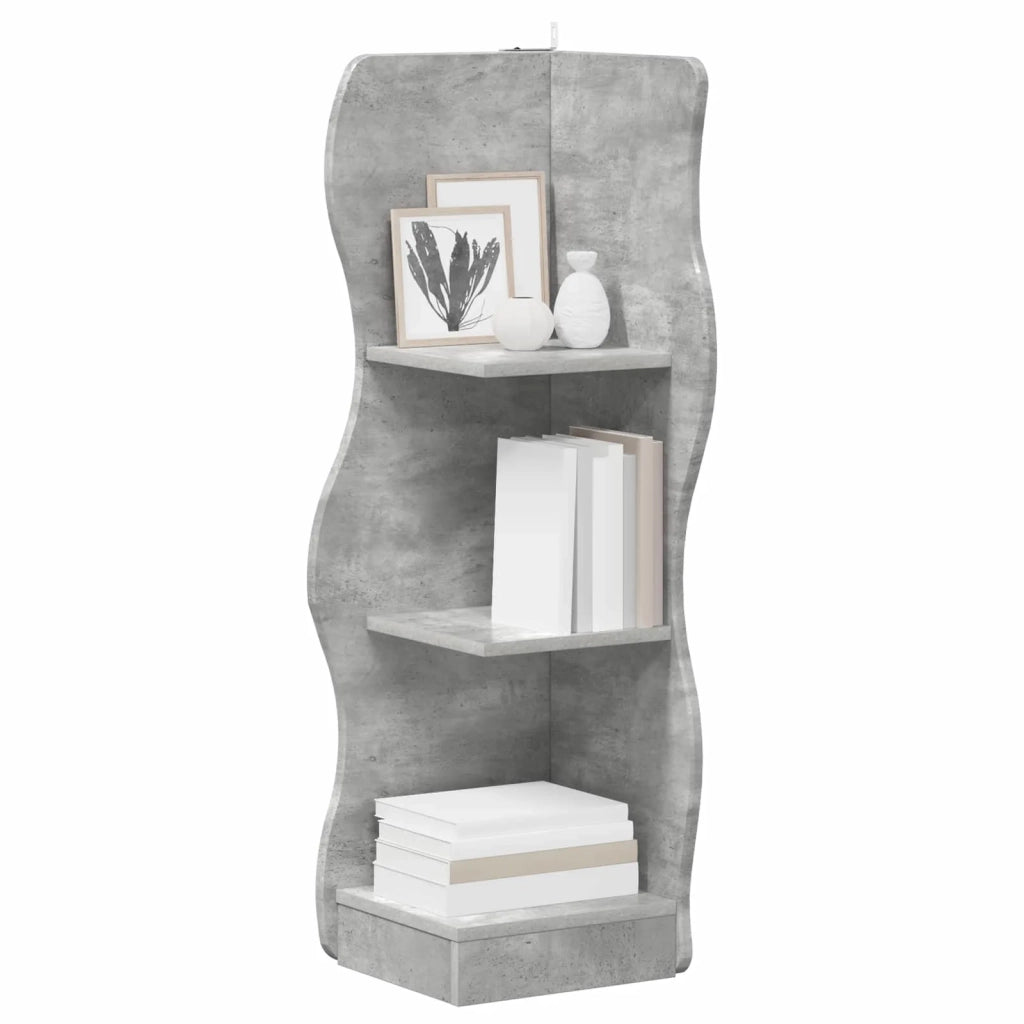 Mensola angolare Grigio Cemento 34 x 33 x 102 cm 899939