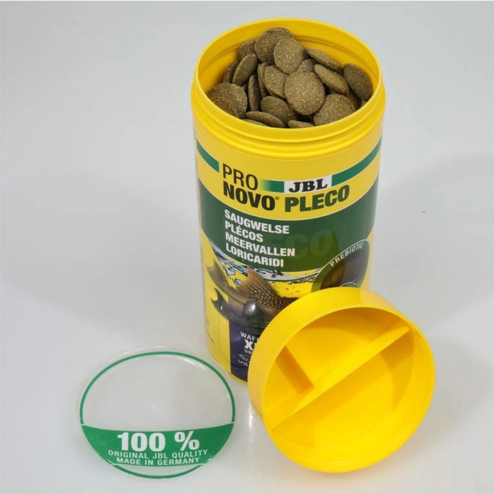JBL ProNovo Pleco XL - Compresse di mangime per loricaridi erbivori da 15 a 40cm Formato: 1000 ml