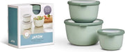 Set di contenitori di archiviazione 3 in 1 Cirqula in Nordic sage con scatole per congelatore
