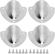 Assistente di ventilazione in acciaio inossidabile - Cavo di alimentazione per cappuccio di ventilazione - Adatto per barche/camper - Installazione facile - 4 pezzi - Protezione elegante - Cappuccio di ventilazione