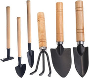 Set di attrezzi da giardinaggio Mini - Spada mini, forcone, spada per piante - Antiruggine e antiscuottura per piante in vaso, fiori e piante grasse