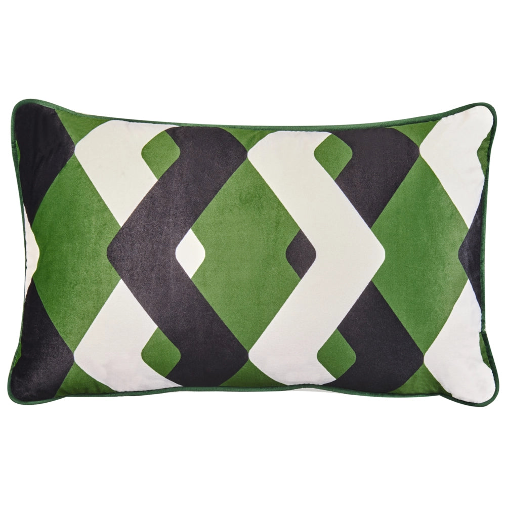 Set di 2 cuscini da esterno con Motivo geometrico Multicolore 30 x 50 cm Accessori da giardino