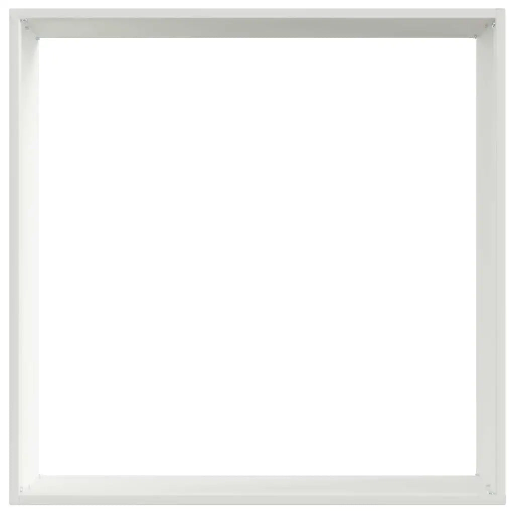 Bordura per Prato 6 pcs Bianco 50 x 50 x 13 cm Acciaio