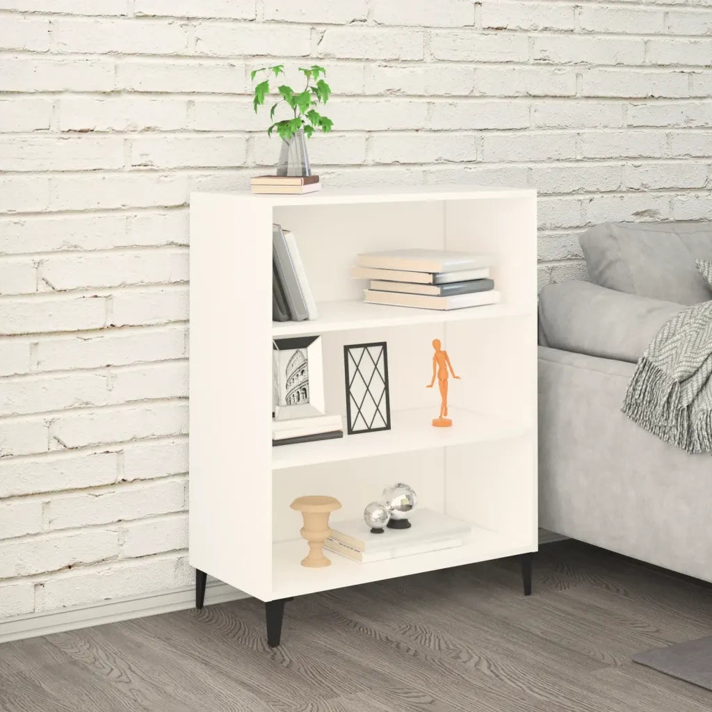 Credenza Bianca 69,5x32,5x90 cm in Legno Multistrato 812249