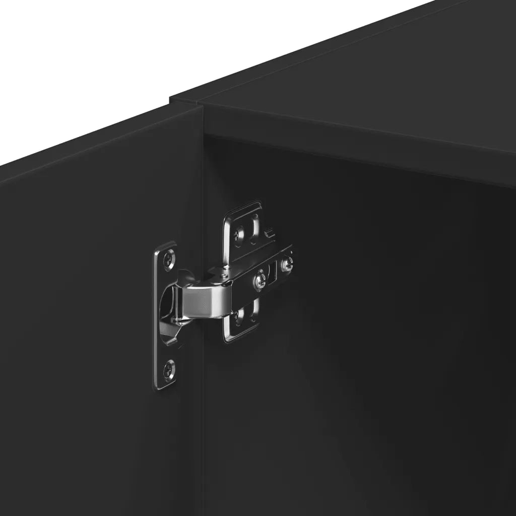 Armadietto a Muro | Mobile a Parete Nero 30x42,5x40 cm in Legno Multistrato