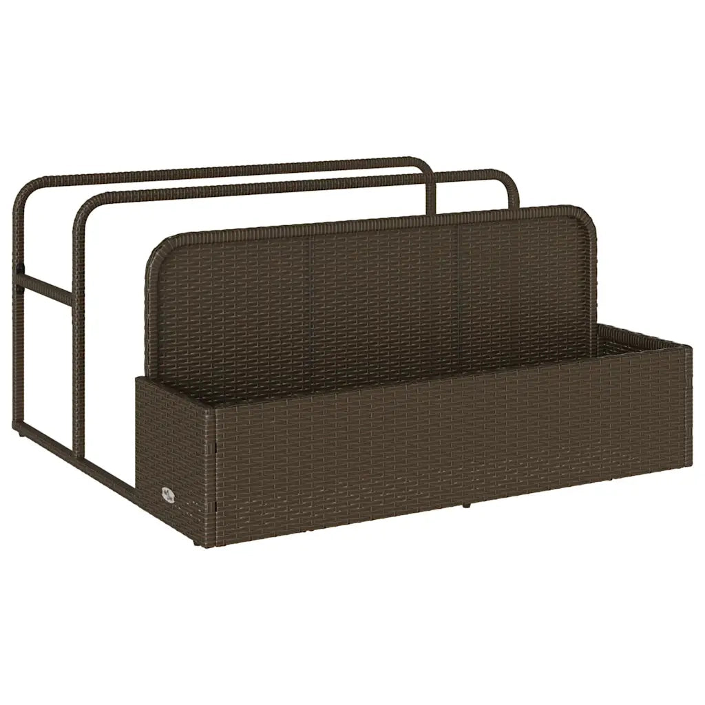 Galleggiante a Bordo Piscina Marrone 110x100x57 cm Polyrattan 4104089