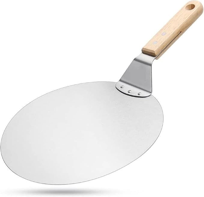 PALA PIZZA ACCIAIO INOX MANICO LEGNO PER FORNO PIZZA GMR 30,5X48,5X5 CM