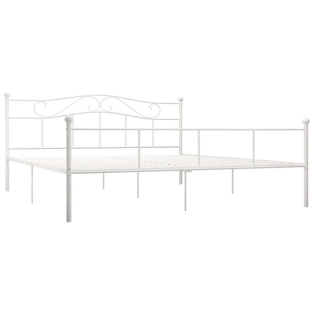 vidaXL Giroletto Bianco in Metallo 200x200 cm