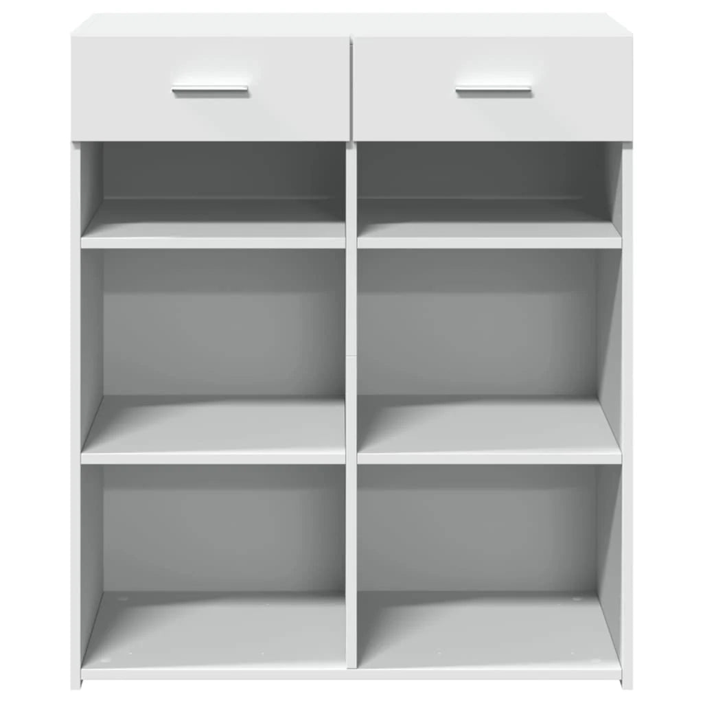 Buffet credenza cassettiera armadio mobile contenitore organizer per cucina soggiorno salotto 80 x 42,5 x 93 cm legno ingegnerizzato bianco 02_0030520