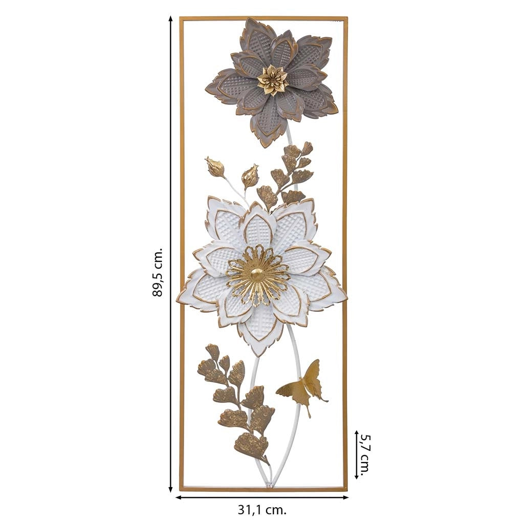 Carta da parati decorativa in metallo 31,1x89,5x5,7