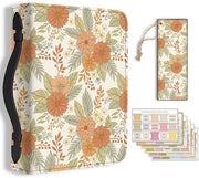 Borsa per libri con cerniera e maniglia - Tasca in PU pelle - Porta libri con maniglia - Rilegatura in pelle - Dimensioni 28,5x20,5x5,9 cm