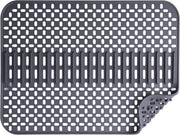 Matte di protezione per lavandino in silicone - 1 pezzo - grigio scuro - 43x32 cm