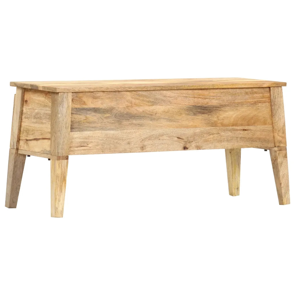 Cassa Portaoggetti 99x35x48 cm in Legno Massello di Mango CFW3510953