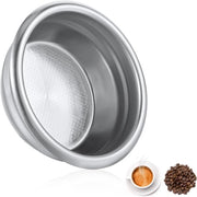 Filtro a doppia tazza in acciaio inossidabile 58mm per caffè filtro - riutilizzabile e senza carta