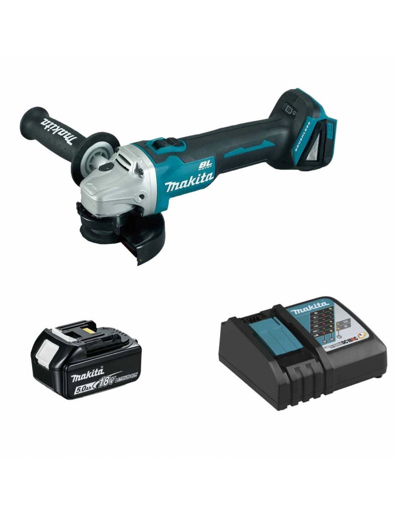 Mini-Smerigliatrice MAKITA DGA504RT1-SK (1 x 5,0 Ah + DC18RC)